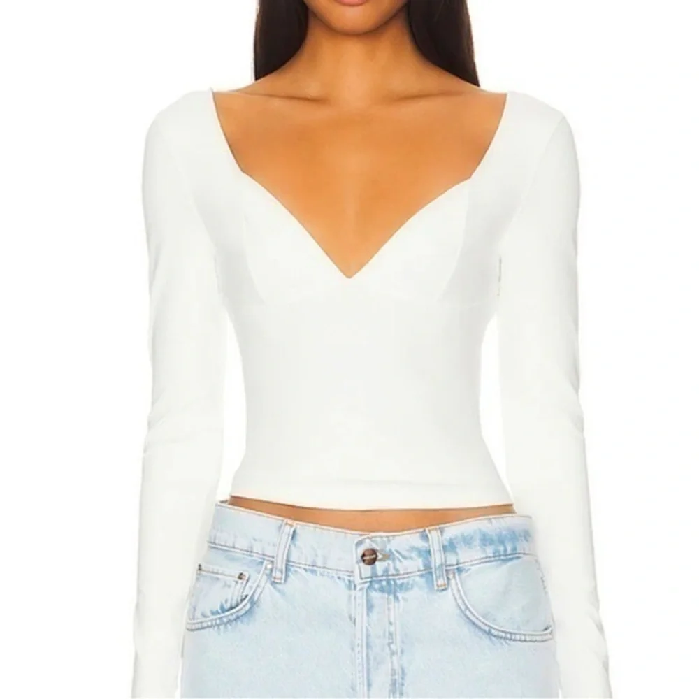 Free People x Intimately FP Duo Corset Long Sleeve Cami